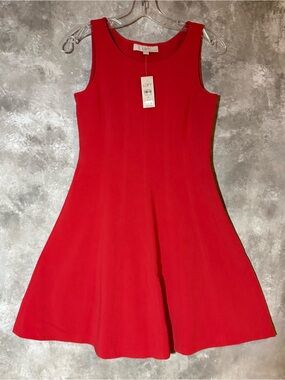 LOFT Red Sleeveless A-Line Mini Dress (love 22)
